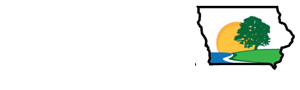 Iowa Parks & Recreation Association Logo - White